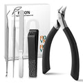 FVION Ingrown Toenail Tools Kit 5 Pcs, Toenail Clippers by BringbeautytoyourlifeProfessionalpersonalcarekitsformanicuresandpedicures