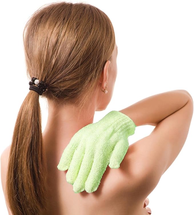 BTYMS 24 Pcs Shower Exfoliating Gloves Hand Exfoliating Glove Body Scrubber - Image 3