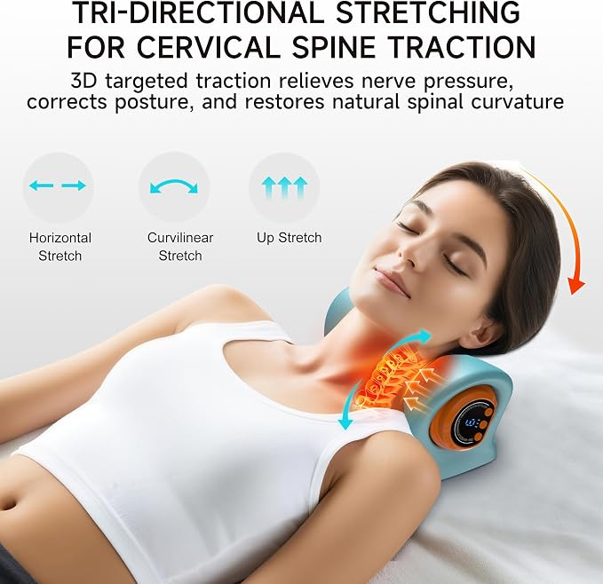 snawowo Neck Massager with Heat, 3 in 1 Portable Massager with Cervical - Image 2