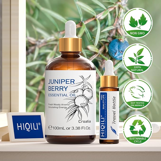 HIQILI 100ML Juniper Berry Essential Oil, 100% Pure Natural Undiluted Premium - Image 8