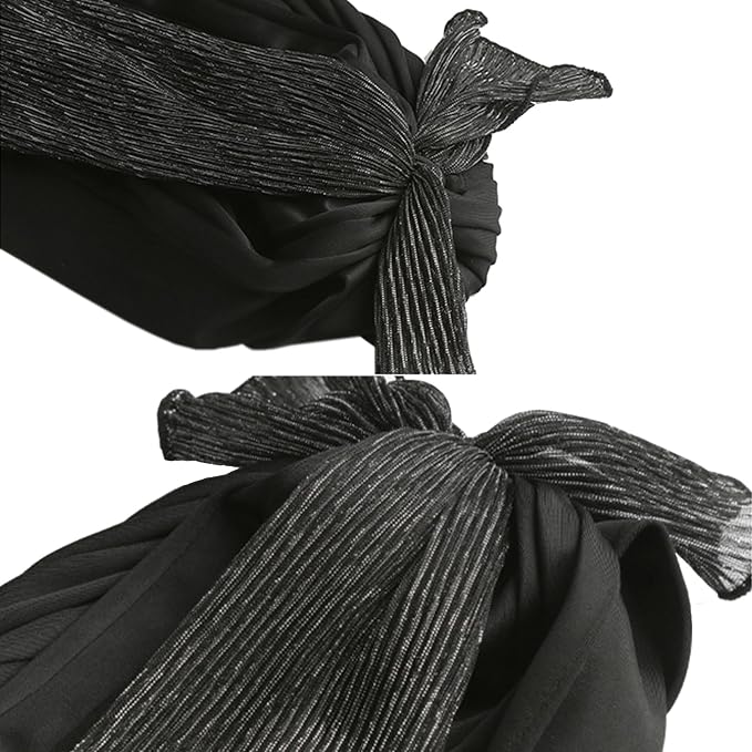 Women Swim Cap Long Short Hair Protection Pool Beach Swimming Cap Pleated - Image 6