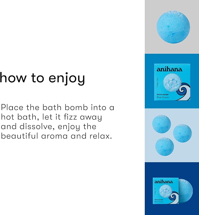 ANIHANA Bath Bomb with Coconut Oil, Paraben Free, Hand-Crafted Luxury Fizzers - Image 4