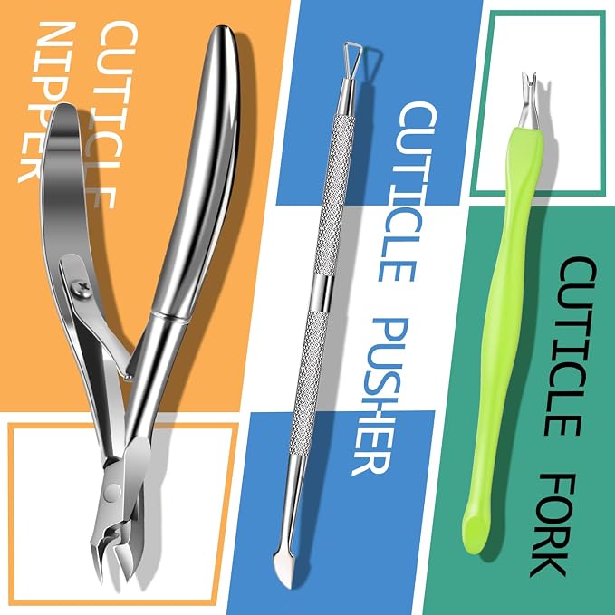TsMADDTs Cuticle Pusher Nail File Kit, Nail Buffers and Files - Image 4