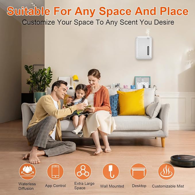 Smart Essential Oil Diffuser for Large Spaces, 250mL Capacity Covering 2300 - Image 3