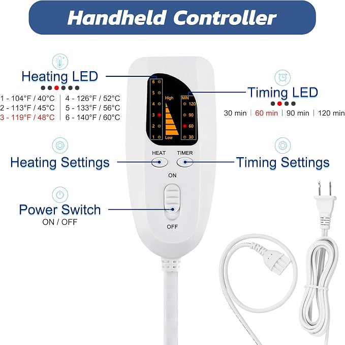 40x20 Inch Electric Heating pad - Image 4