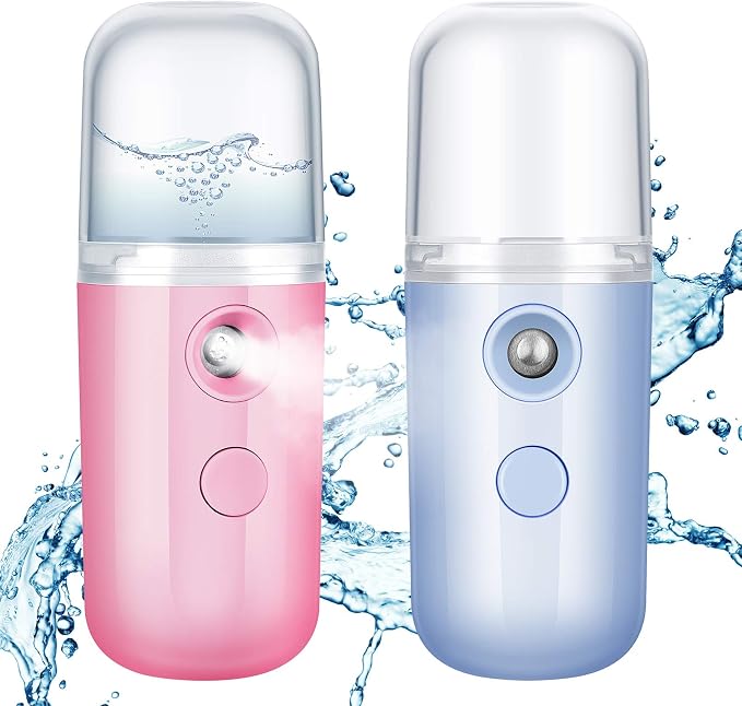 Honoson 2 Pack Nano Facial Mister Spray Bottle Handheld Humidifier Portable by Honoson
