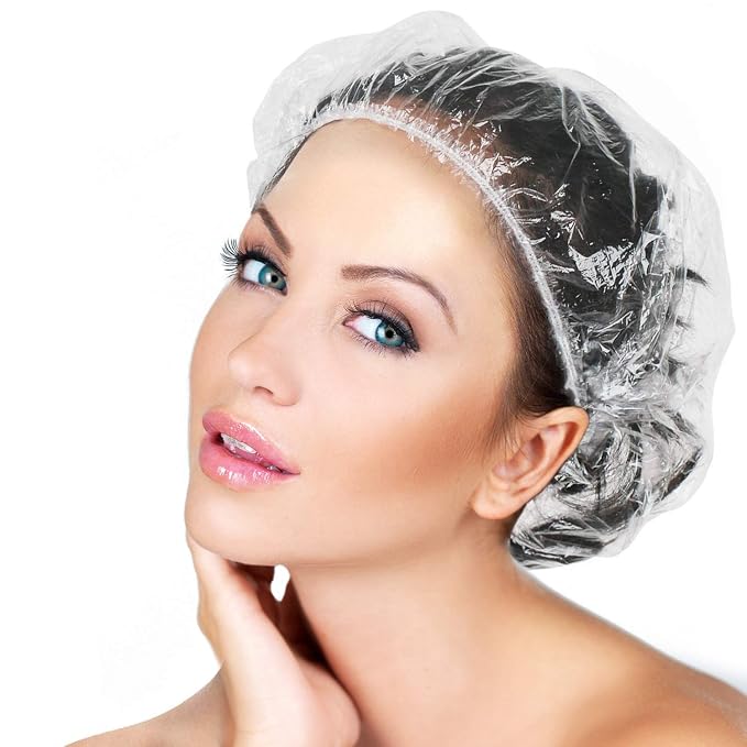 Disposable Shower Caps 100 Pcs by AIDIQIU