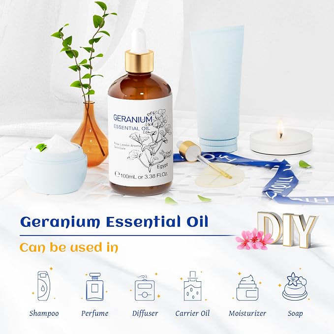 HIQILI 100ML Geranium Essential Oil - Image 5