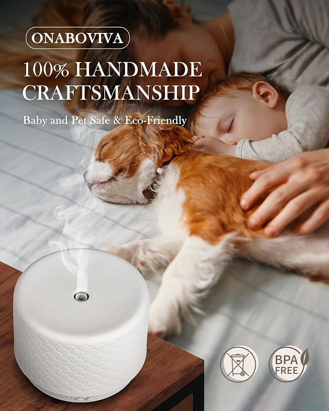 Essential Oil Diffuser - 280ml Ceramic Diffuser - Image 3