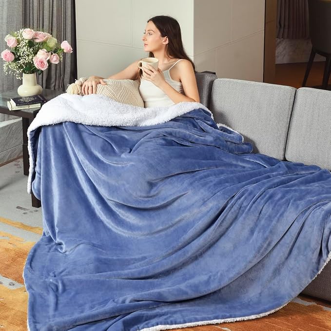 KAWAHOME Sherpa Fleece King Size Blanket - Image 7