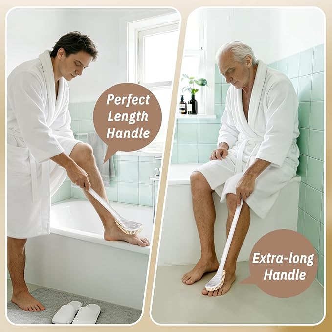Foot Brush/Foot File/Silicone Body Scrubber Set, 3-in-1 Foot Scrubber - Image 6
