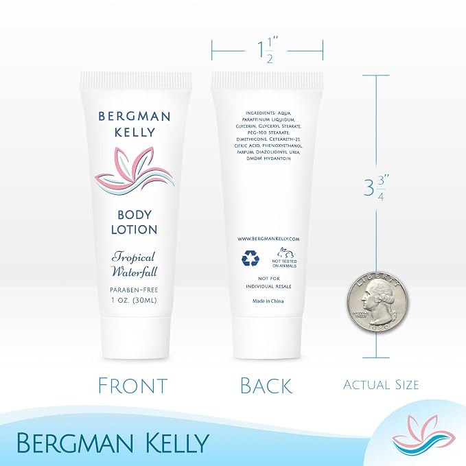 BERGMAN KELLY - Travel Size Lotion - 1 fl oz, 200 PK, Tropical Waterfall - - Image 3