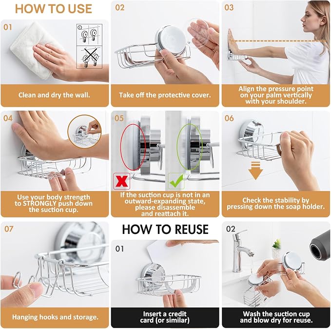 LEVERLOC Soap Holder Shower - Image 5