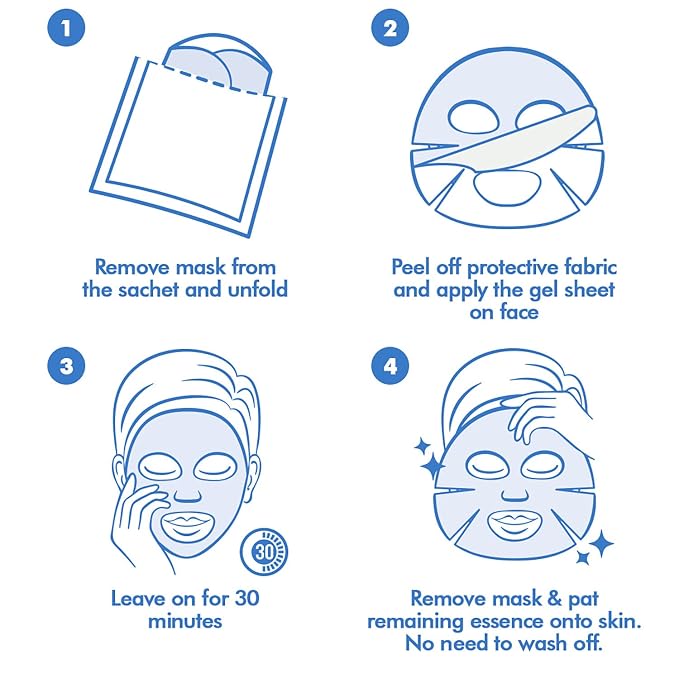 Ebanel 10 Pack Hydrogel Collagen Face Mask - Image 7