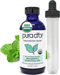 PURA D'OR Organic Spearmint Essential Oil USDA Certified 100% Pure & Natural by PURADOR