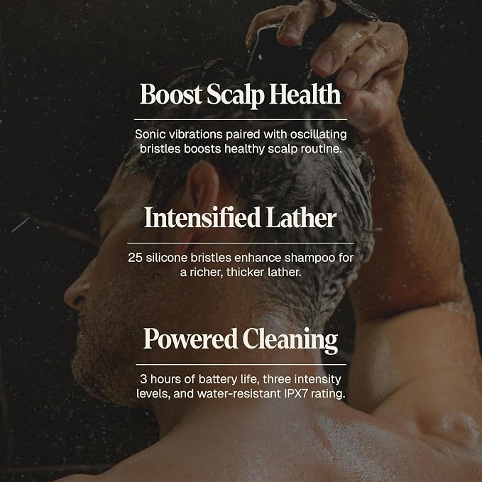 Black Wolf Sonic Scalp Scrubber - Image 3