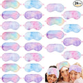 Geyoga 24 Pcs Plush Sleep Eye Mask Silk Furry Eye Covers by Geyoga