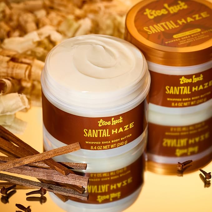 Tree Hut Santal Haze Whipped Shea Body Butter, Hydrating & Nourishing Body - Image 2