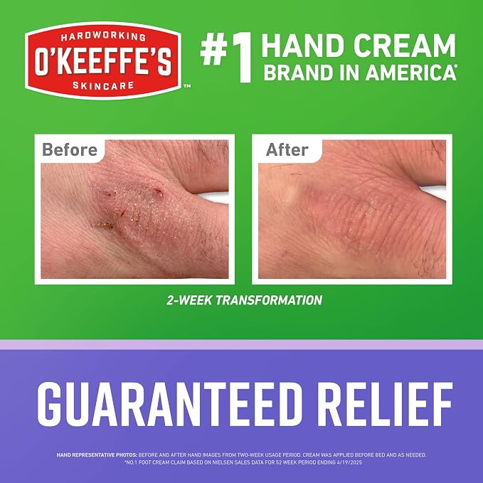 O'Keeffe's Working Hands Hand Cream Plus Night Treatment Cream Bundle - 3 oz - Image 6