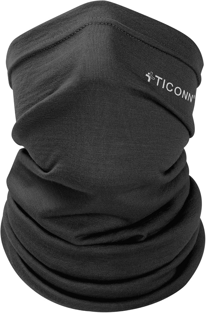 TICONN Neck Gaiter Face Cover Scarf, Neck Warmer Breathable Sun & Wind-proof by TICONN