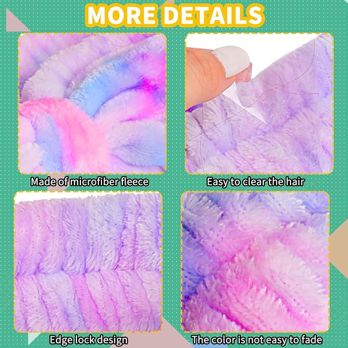 WSYUB Spa Headbands for Girls, Skincare Headband Kids, Headband for Washing Face - Image 6