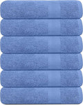KAHAF COLLECTION 100% Cotton Bath Towels, 24x48 Pack of 6 Towels, Quick Dry by KAHAF+COLLECTION