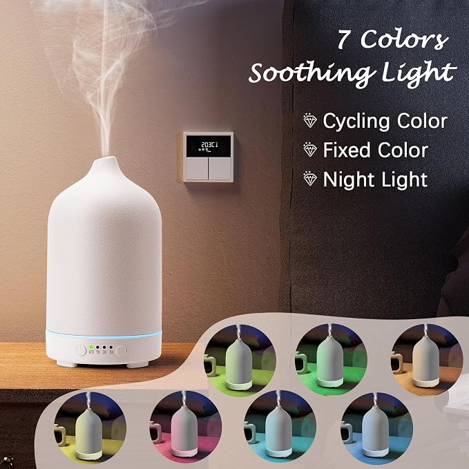 Diffuserlove Ceramic Diffuser 250ML Essential Oil Diffusers Aromatherapy - Image 4