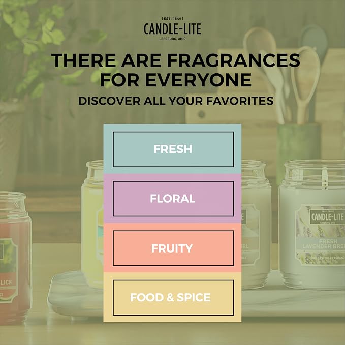 Candle-lite Scented Candles, Ocean Blue Mist, 18 oz Jar, Proudly Poured in The - Image 7
