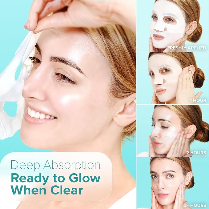 Ebanel Bio Collagen Face Mask, Hyaluronic Acid, Niacinamide, Rose Water - Image 3