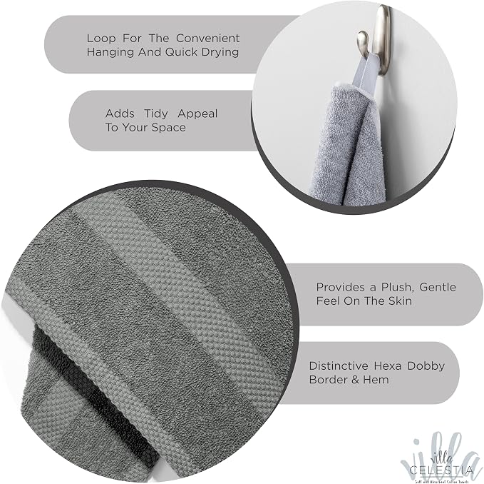 100% Cotton Wash Cloth for face & Body Set of 12, Sustainable, Highly Absorbent - Image 4