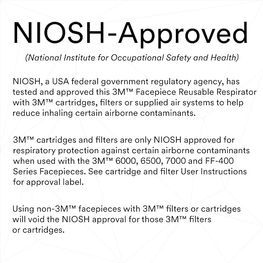 3M Half Facepiece Reusable Respirator 6300, Four-Point Harness, Comfortable Fit - Image 2