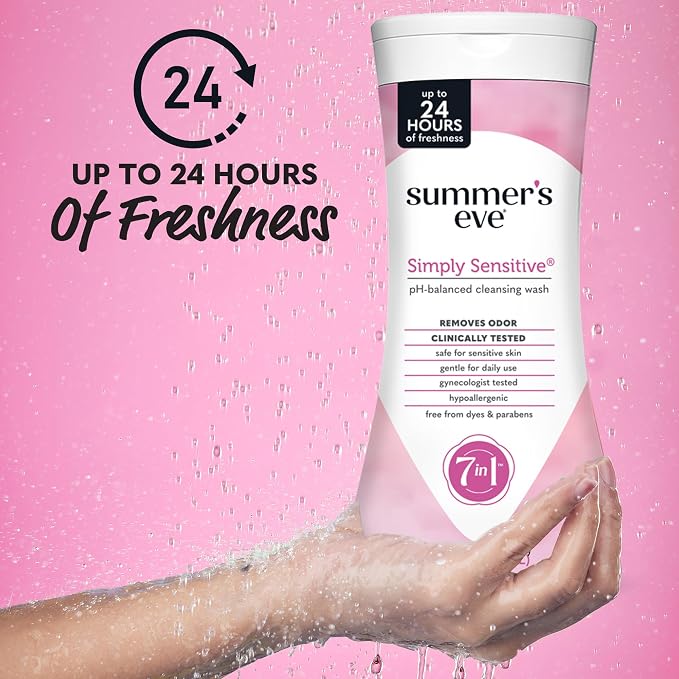 Summer’s Eve Simply Sensitive All-Over Daily Feminine Wash, Gentle pH-Balanced - Image 3