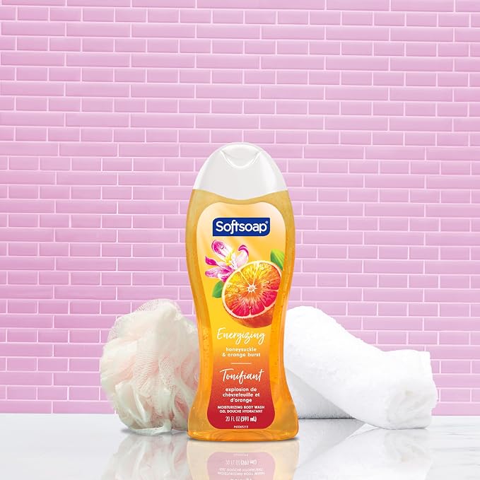 Softsoap Body Wash, Honeysuckle & Orange Burst Body Wash, 20 Ounce - Image 2