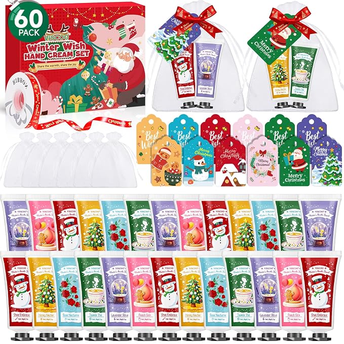 VISCOO 60 Sets Christmas Hand Cream Gift Set by VISCOO