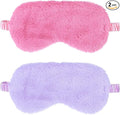 2 Pcs Plush Eye Mask Soft Sleeping Blindfold Eye Cover Comfortable Furry Faux by WY+LIGHTING+LEVEL
