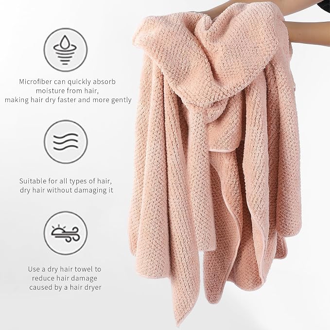 Microfiber Hair Towel Quick Dry Hair Towel Hair Drying Towels Suitable - Image 5