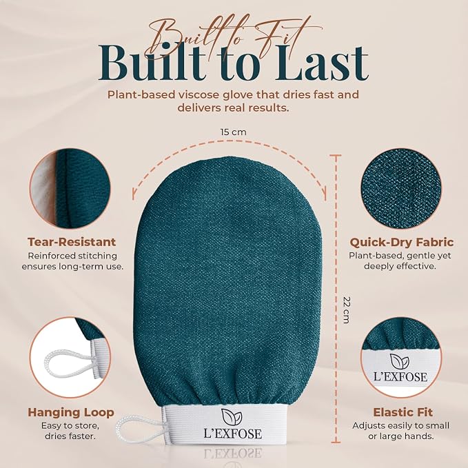 L'Exfose Kessa Hammam Deep Exfoliating Glove - Image 6