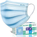 Medtecs Face Mask Disposable – Available in 50 & 2, 3-Ply Breathable, Soft Fit by MedtecsGroup