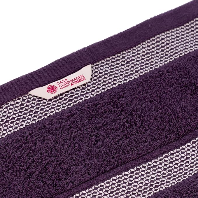 CASA COPENHAGEN Solitaire 6Pcs 100% Egyptian Cotton Large Designer Towels Gift - Image 6