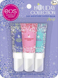 eos Holiday 24H Moisture Mini Super Balm Set, Peppermint Twist, Milk & Cookies by eosproducts