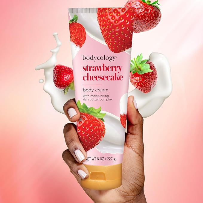 Bodycology Shea Butter Body Cream, Strawberry Cheesecake, 8 oz - Image 5