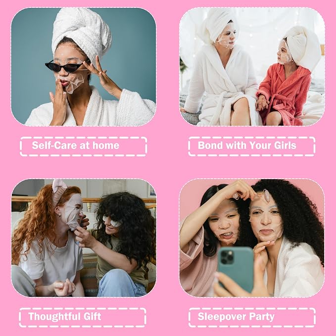 40 Pack Collagen Face Masks Skincare Bulk - Image 3