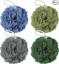 Rnoafmu Shower Loofah Bath Sponge, 60G Loofah Exfoliating Body Scrubber by RNOAFMU