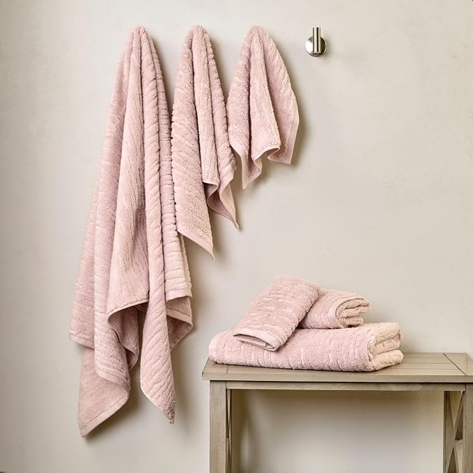 SKL Home CloudSoft 100% Cotton Luxury 6-Piece Towel Set, 600 GSM, Ultra Plush & - Image 3