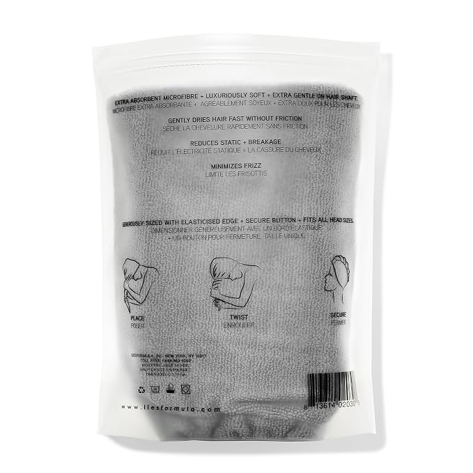 ILES FORMULA Hair Turban Towel – Ultra-Soft Microfiber Hair Towel Wrap - Image 2