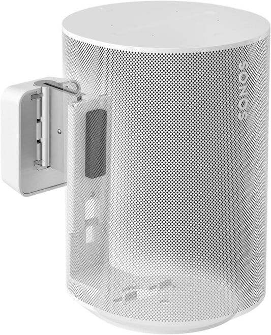 Vogel's SWM 4111 Speaker Wall Bracket for Sonos ERA 100, Max. 11 lbs (5 kg), Tiltable -30º/+30º, Swivels up to 70º (Left/Right), White, 1 Bracket
