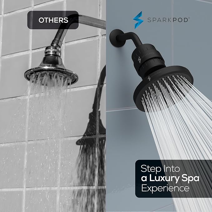 SparkPod Luxury Filtered Shower Head Set 23 Stage Shower Filter - Image 4