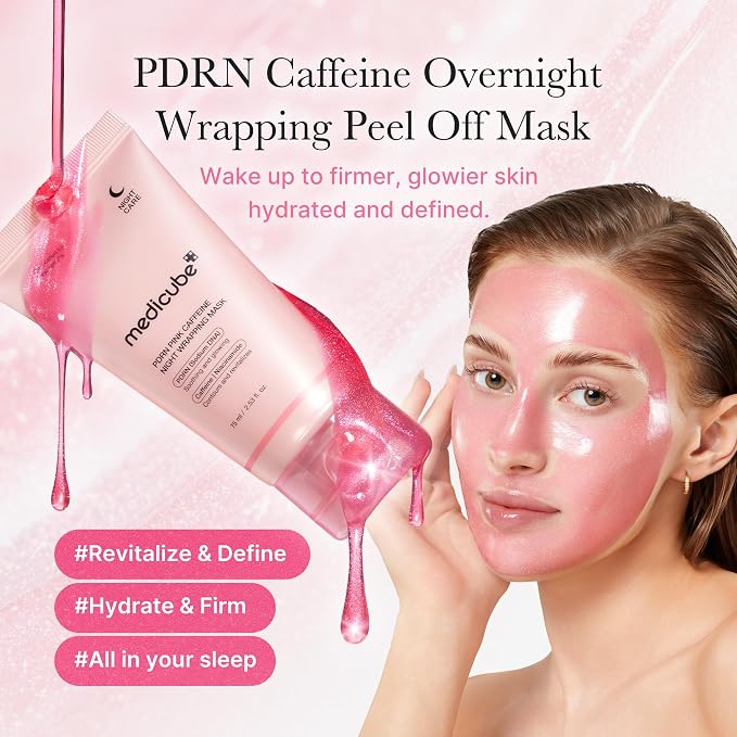 medicube Wrapping Mask PDRN Caffeine Overnight Peel Off Facial Mask | Firming - Image 3