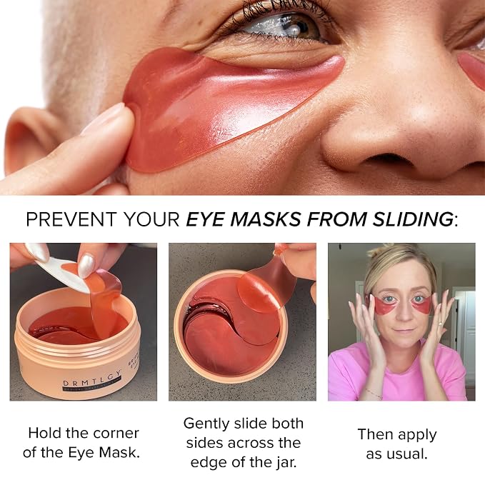 DRMTLGY Brightening Eye Masks – Biodegradable Hydrogel Under Eye Patches - Image 9