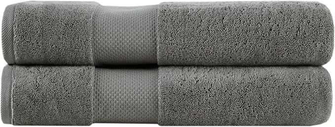 Madison Park Turkish Bath Towel Set 100% Cotton Bath Towel 600GSM Oversized by MADISONPARK